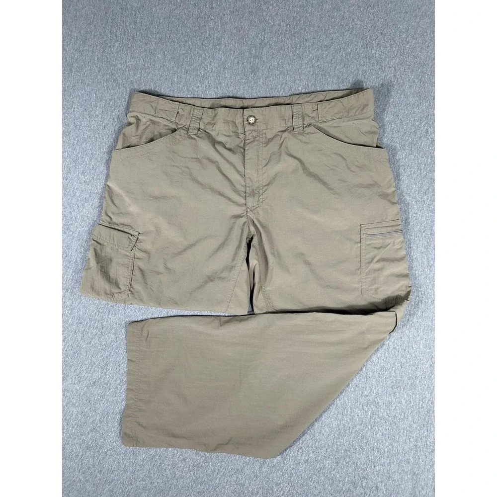 Columbia Omni-Wick Convertible Cargo Pants Mens 40x30 Khaki Zip Off Shorts